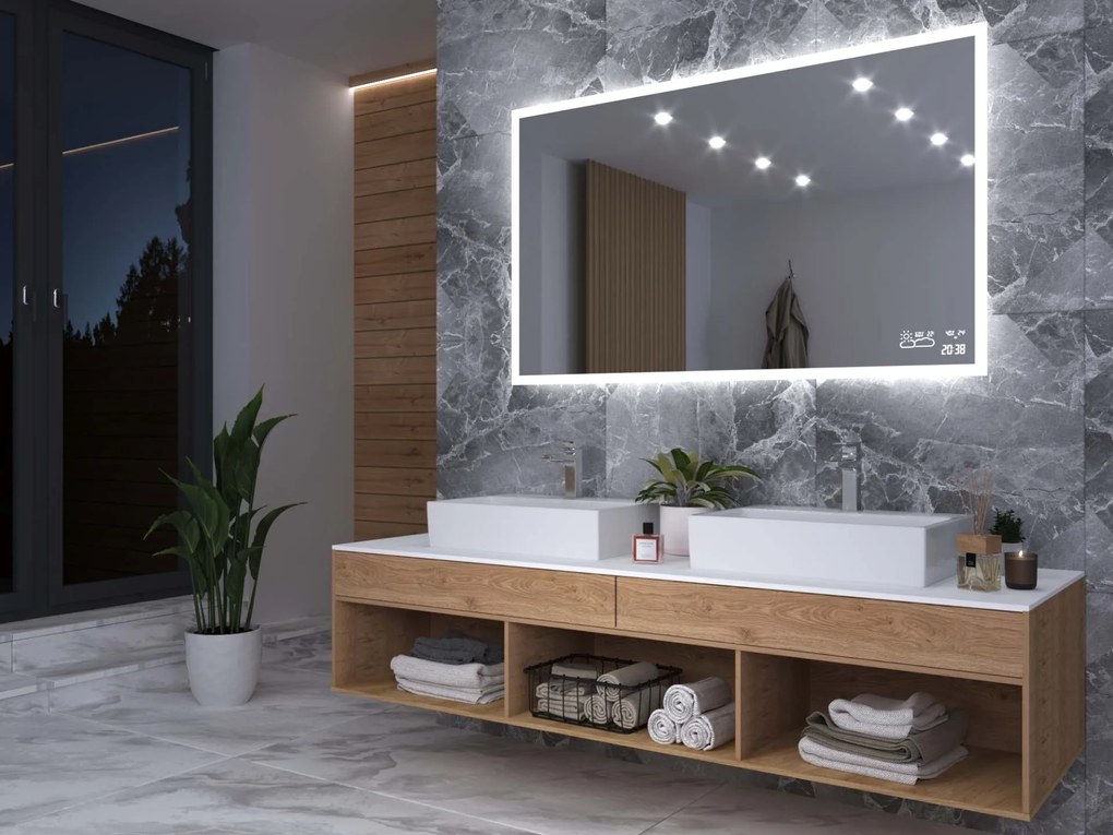 Specchio con illuminazione LED M1