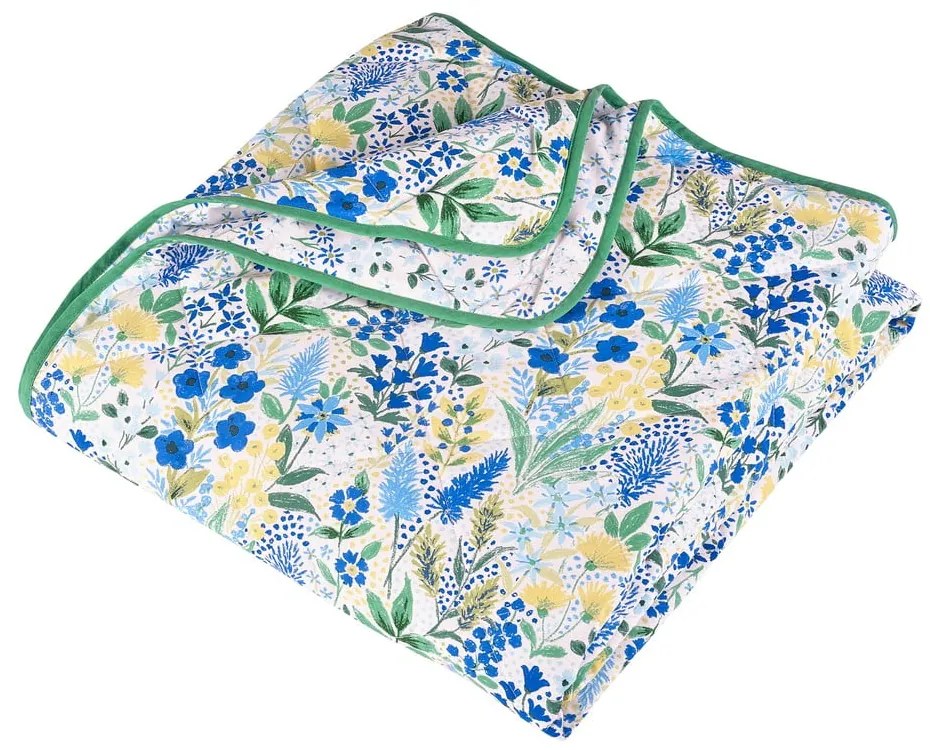 Copriletto verde/blu con rivestimento trapuntato 220x230 cm Tilly Floral – Catherine Lansfield