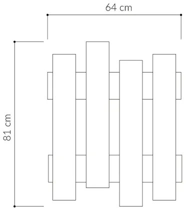 Appendiabiti WAVE 81x64 cm beige