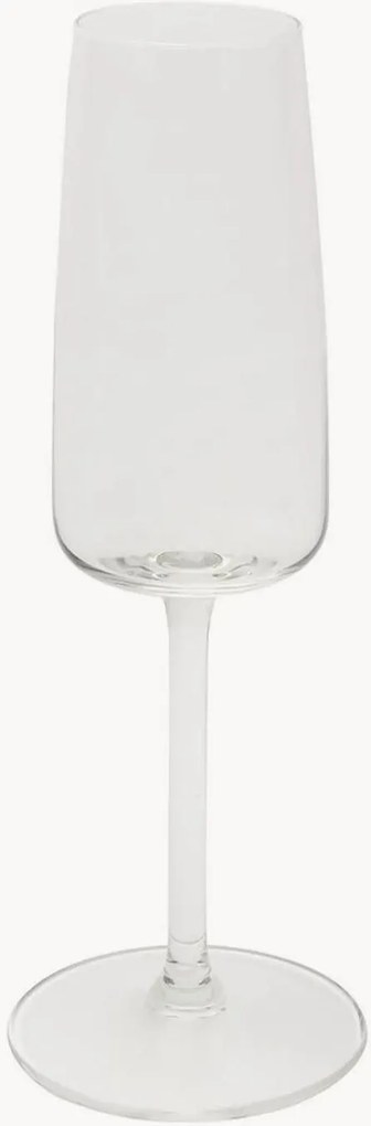 Set di 6 flute da champagne in vetro soffiato Barolo