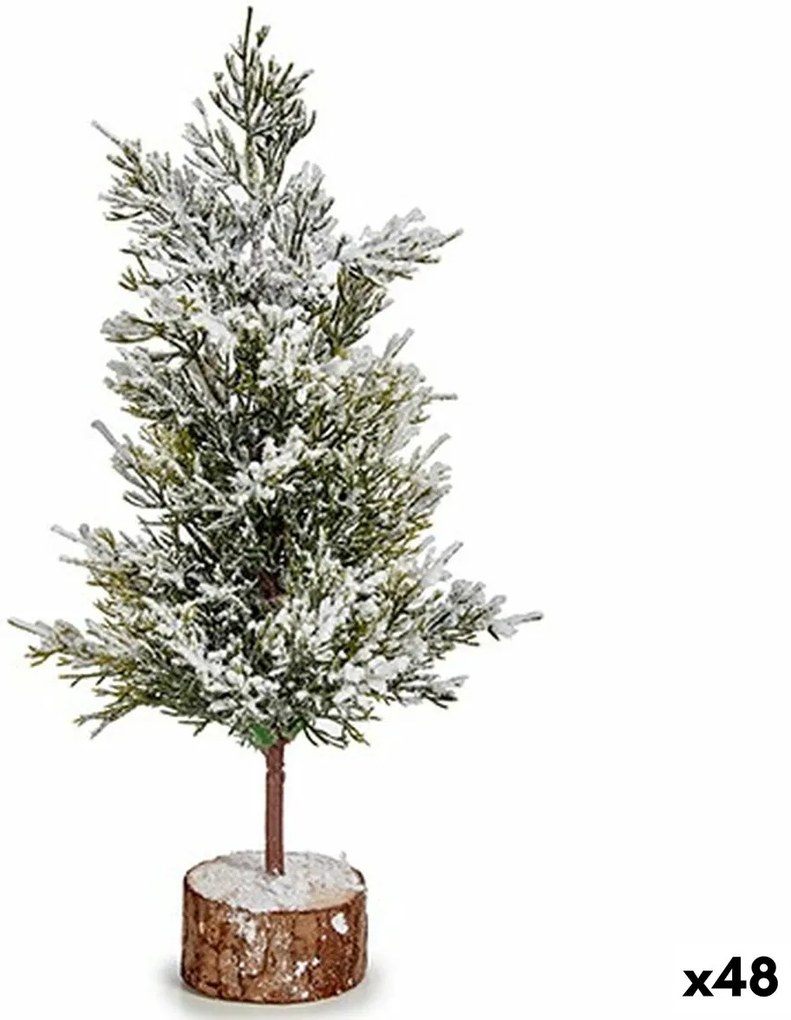 Albero di Natale Marrone Verde Legno Plastica 16 x 31 x 16 cm (48 Unità)