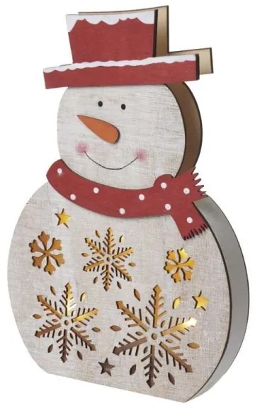 Decorazione natalizia a LED 5xLED/2xAA pupazzo di neve