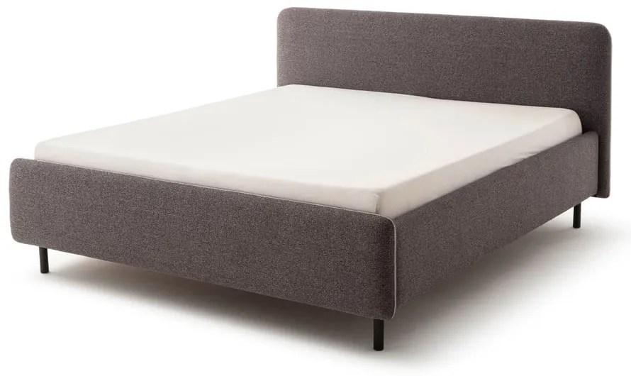 Letto matrimoniale imbottito color antracite rete non inclusa 160x200 cm Primo – Meise Möbel