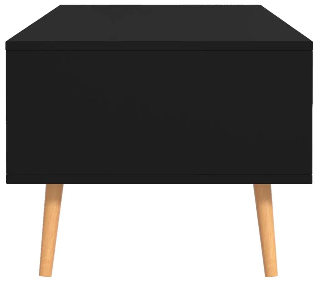 Tavolino da caffè nero 100x49,5x43 cm in truciolato