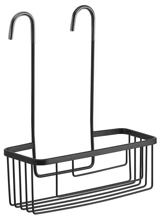 Gedy - Mensola sospesa per doccia SMART 37,5 x 30 cm nero opaco