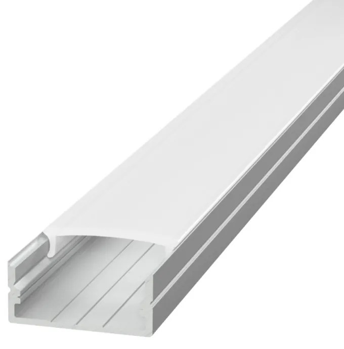 Profilo Slim per Doppia striscia LED 1m e 2m Selezionare la lunghezza Profilo 1 metro