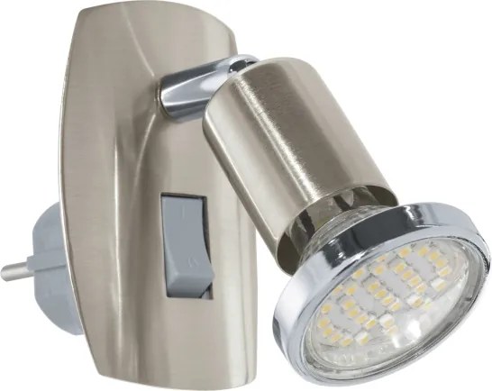 Eglo 902364 - Lampada a spina LED MINI 1xGU10/2,8W/230V cromo opaco