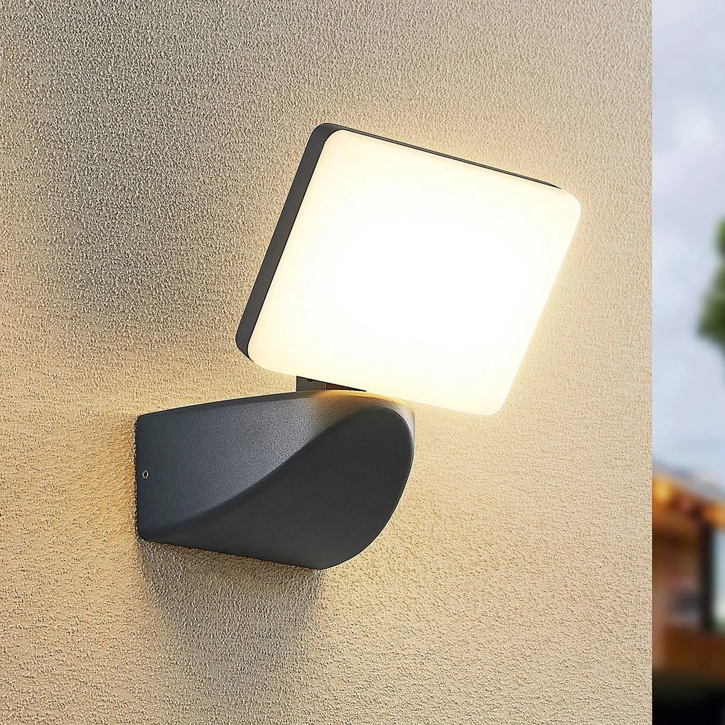 Lindby Melamika, faretto da esterno a LED