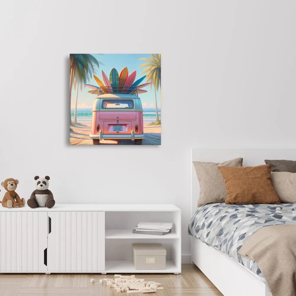 Quadro su tela – Viaggio retrò verso l’avventura