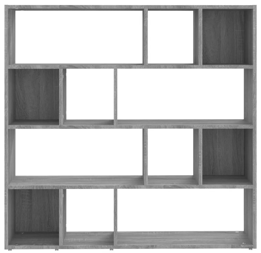 Libreria/divisorio grigio sonoma 105x24x102 cm