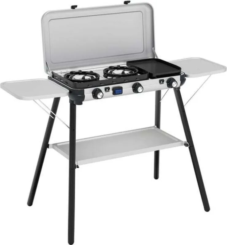Fornello a gas Campingaz Camping Kitchen 2 Multi Cook Plus Da campeggio 2 fornelli 1800W Bianco/Nero [2213312]