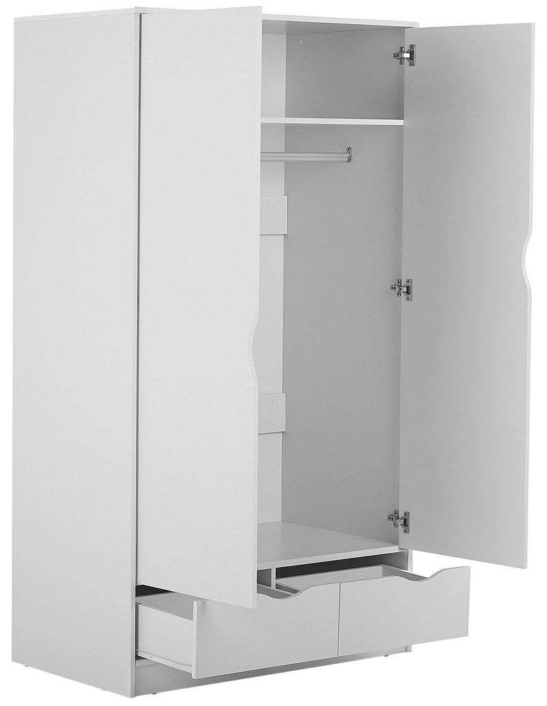 Armadio a 2 ante bianco 180 cm BREMEN Beliani