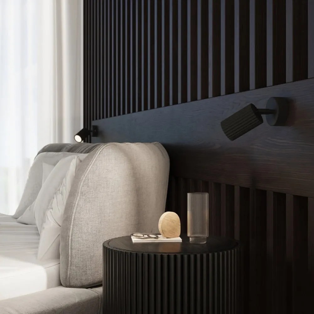 Faretto nero 8x16 cm Gleam – Sollux