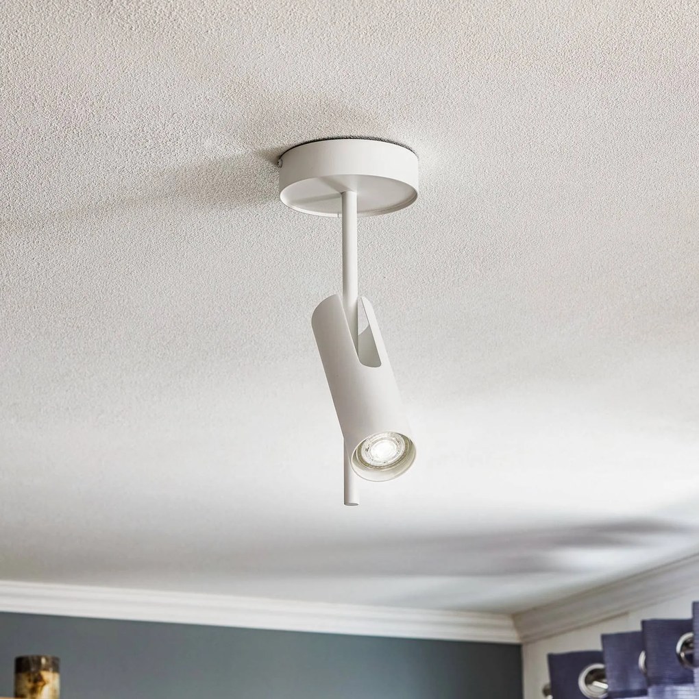 SIGMA Faretto da soffitto Leda 1, 1 luce, bianco