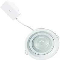 Faretto da incasso LED Bodo tondo bianco, orientabile foro incasso 12,5 cm luce bianco caldo