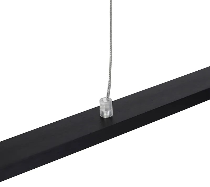 Lampada a sospensione moderna nera 150 cm con LED - Banda