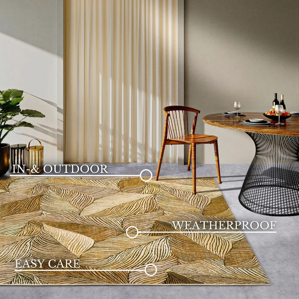 Tappeto per esterni color oro 200x285 cm Eugene - Villeroy&amp;Boch