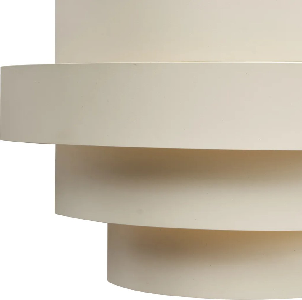 Lampada da parete moderna beige con LED dimmerabile a 3 fasi - Lines
