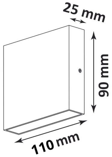 Applique LED da esterno CHICAGO LED/3,5W/230V IP44 bianca