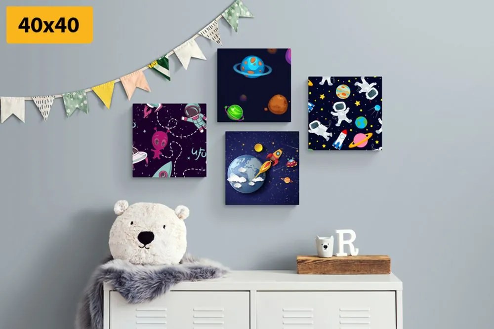 Set di quadri – Mondo cosmico
