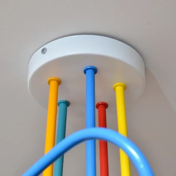 Plafoniera LED per bambini OXFORD 5xE27/15W/230V
