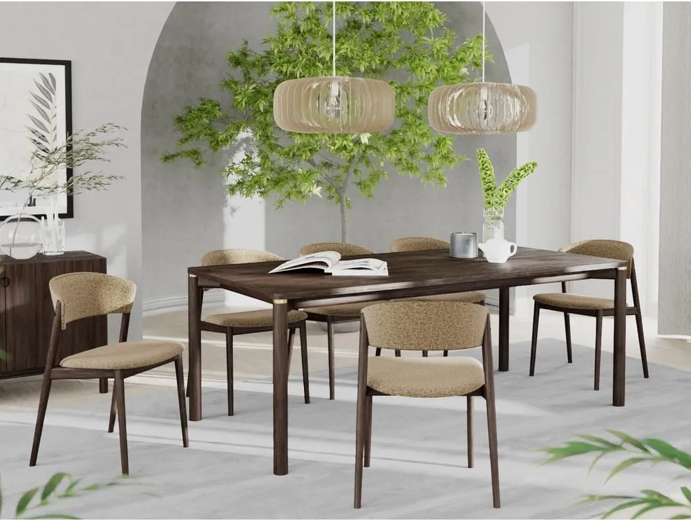 Tavolo da pranzo marrone scuro allungabile 95x180 cm Arun - Unique Furniture