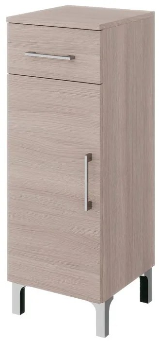 Armadietto bagno a terra SYMOA 1 cassetto 1 anta P 33.5 x L 31.5 x H 88 cm rovere naturale legno