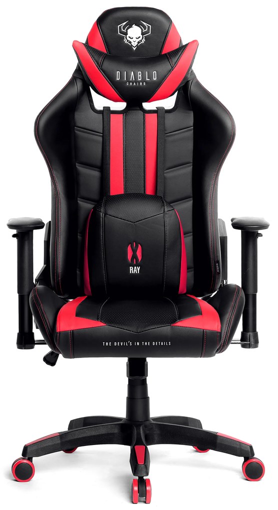Sedia da gaming Diablo X-Ray King Size: nero-rosso
