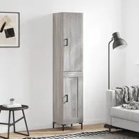 Credenza Grigio Sonoma 34,5x34x180 cm in Legno Multistrato 3199111