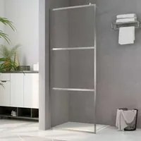 Parete per Doccia Walk-in in Vetro Trasparente ESG 90x195 cm 146636