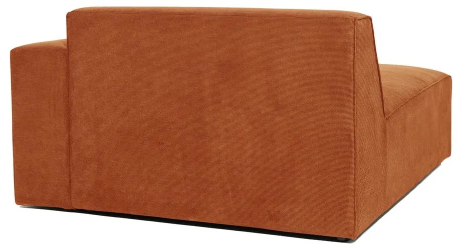 Modulo divano in velluto a coste arancione (angolo destro) Sting - Scandic