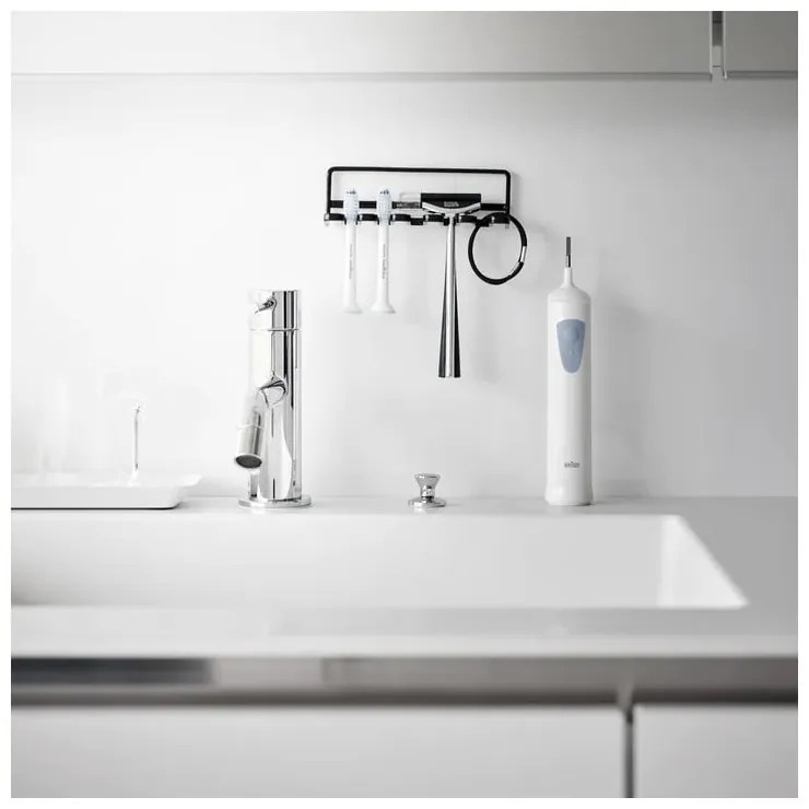 Portaspazzolini in metallo nero autoportante Film Hook - YAMAZAKI