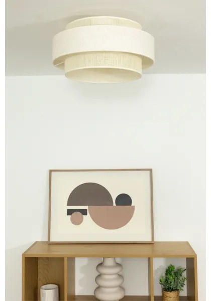 Plafoniera BOHO 1xE27/60W/230V Ø 40 cm crema/juta