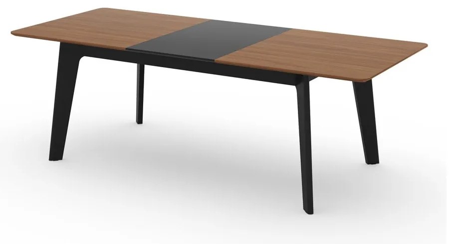 Tavolo da pranzo pieghevole con piano in legno di noce in colore naturale 100x180 cm Shadow - TemaHome