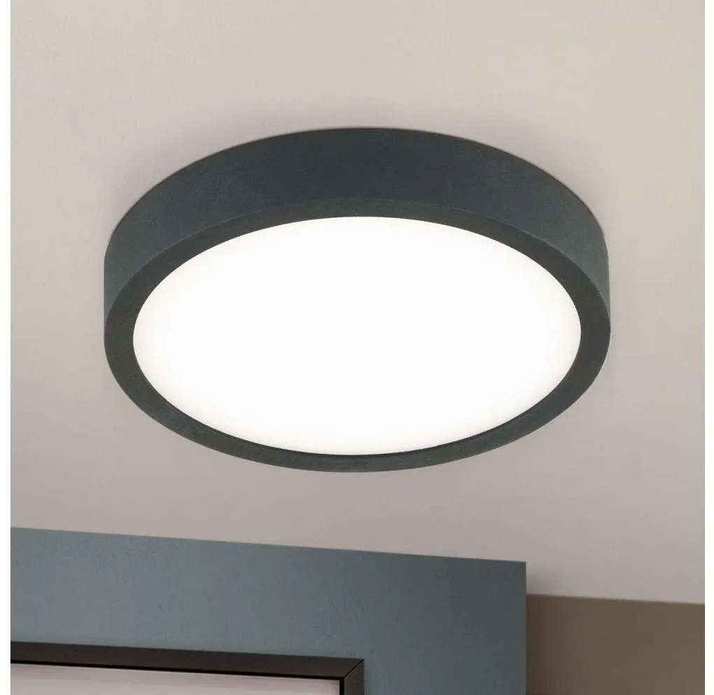 Orion DL 7-657/14 - Plafoniera LED BULLY LED/12W/230V diametro 14 cm nero