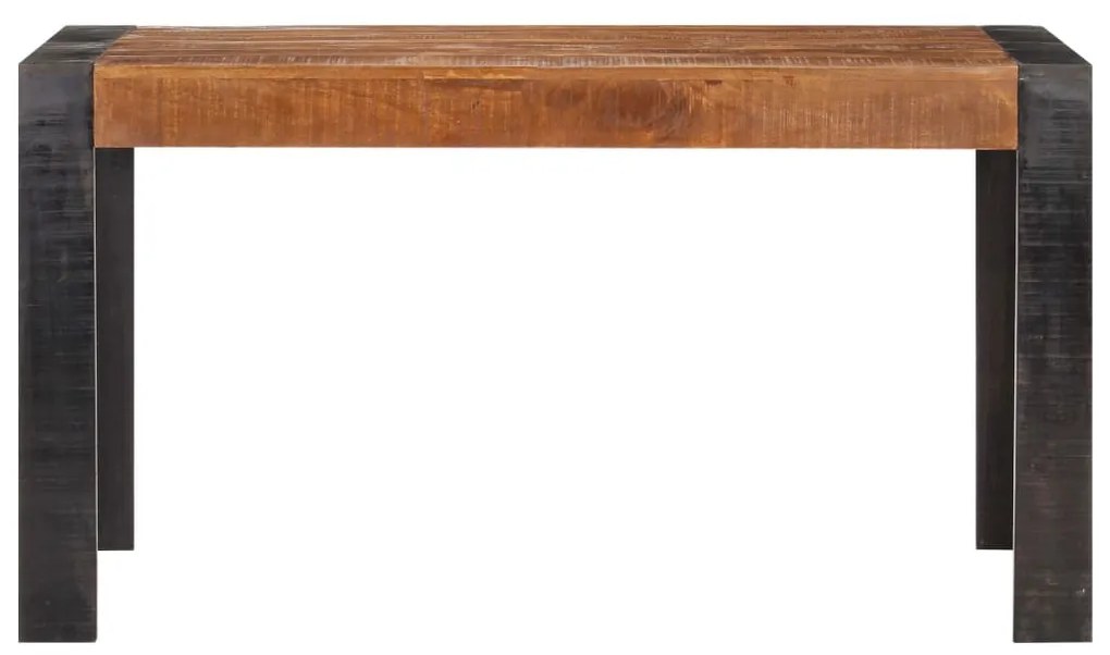 Tavolo da pranzo 140x70x76 cm in legno massello di mango grezzo