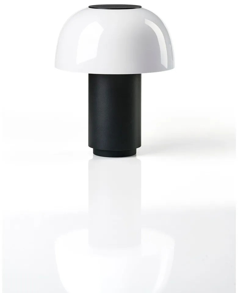 Lampada da tavolo dimmerabile a LED in alluminio nero (altezza 22 cm) Harvest - Zone