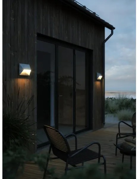 Nordlux - Applique da esterno PONTIO 2xGU10/25W/230V IP54 argento