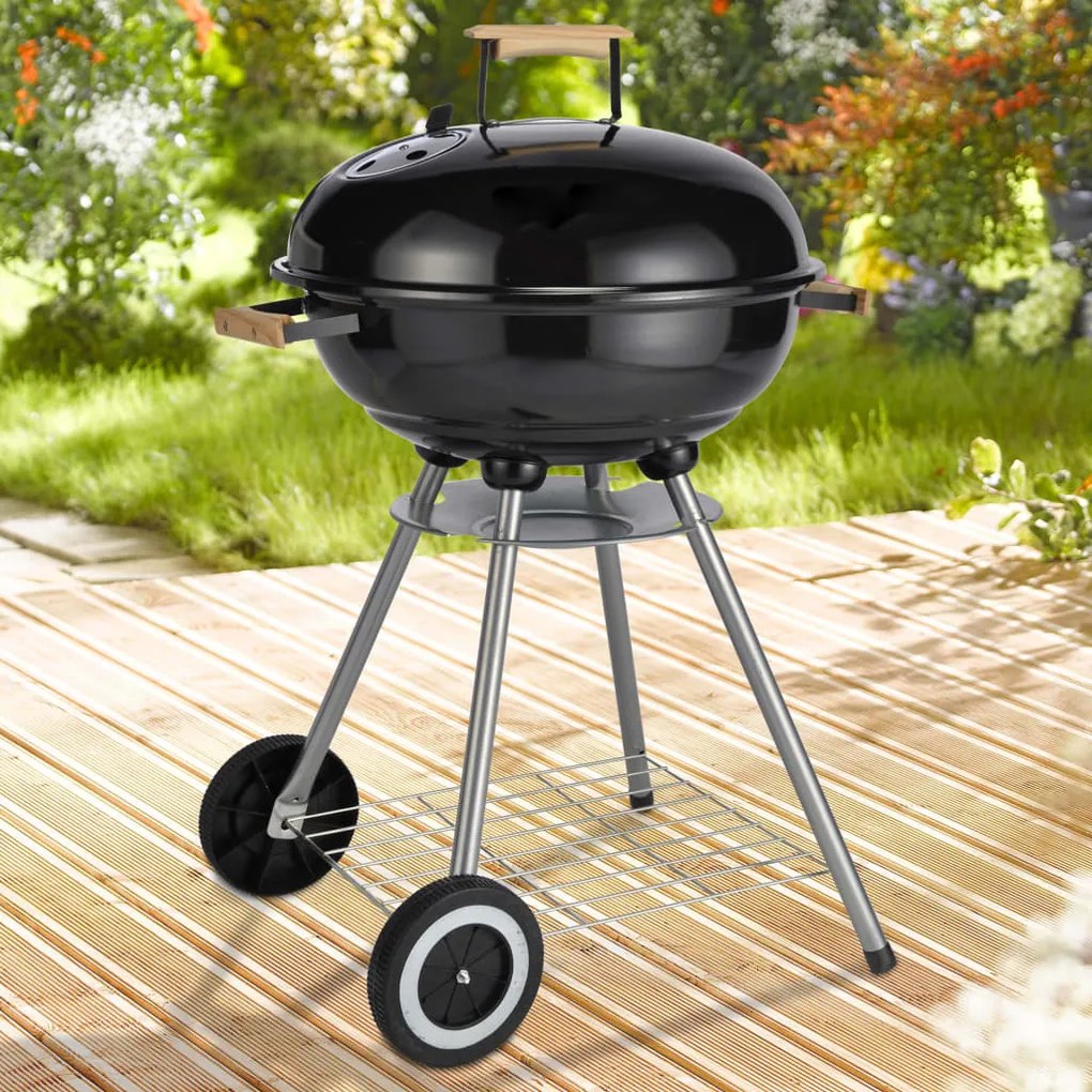 HI Barbecue con Bollitore Nero