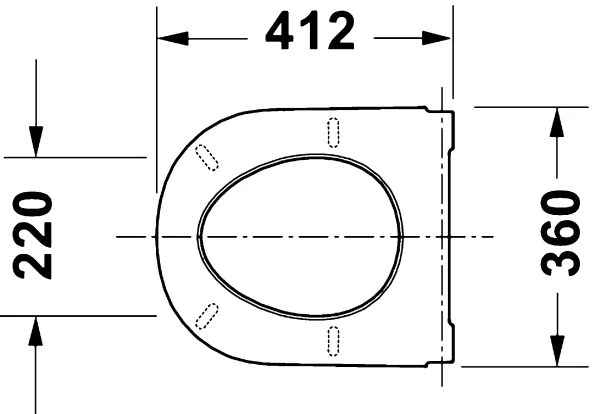 Duravit 28310000 - Sedile per WC D-CODE 37,4x42 cm, bianco