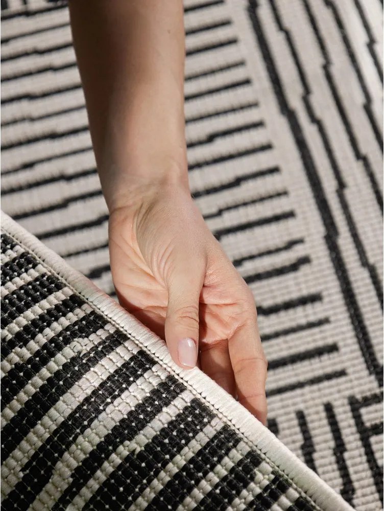 Tappeto da interno/esterno nero/color crema 200x300 cm Haringey Nightingale – Ted Baker