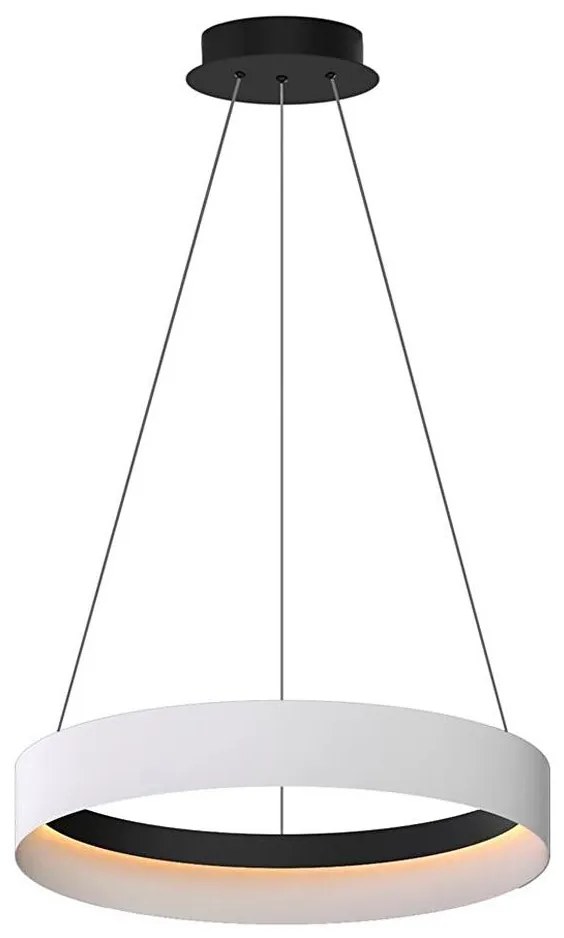Lampadario LED a sospensione con filo ORBITA LED/52W/230V bianco/nero