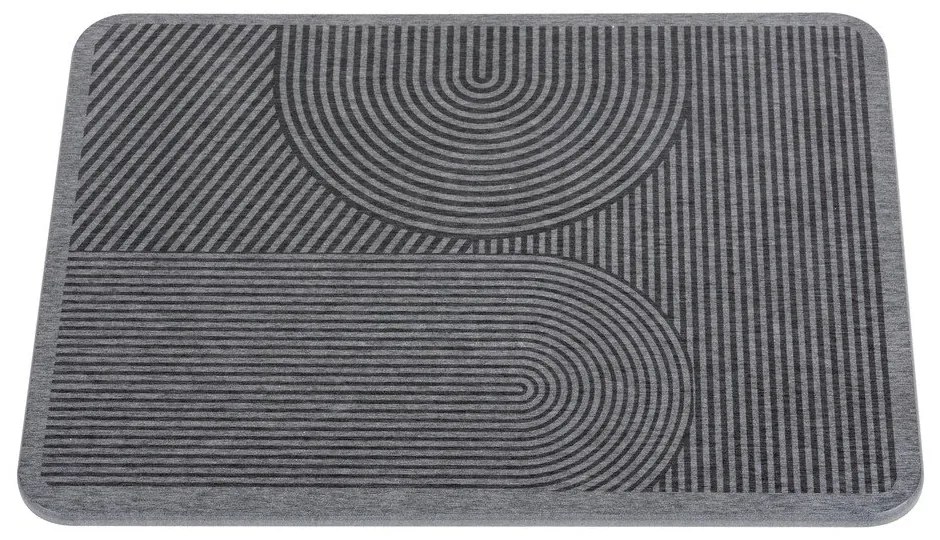 Tappetino scolapiatti grigio in diatomite 40x30 cm Damon – Wenko