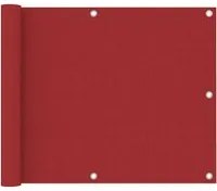 Paravento da Balcone Rosso 75x400 cm in Tessuto Oxford 135033