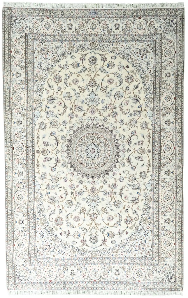 Nain Tappeto persiano 200x310 Beige (Iran) Annodato A Mano
