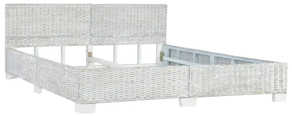 Giroletto grigio in rattan naturale 180x200 cm