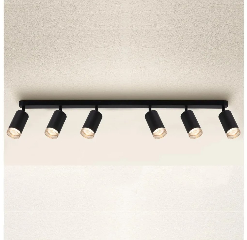 Brilagi - Luce Spot da bagno SELE 6xGU10/30W/230V IP44 nero