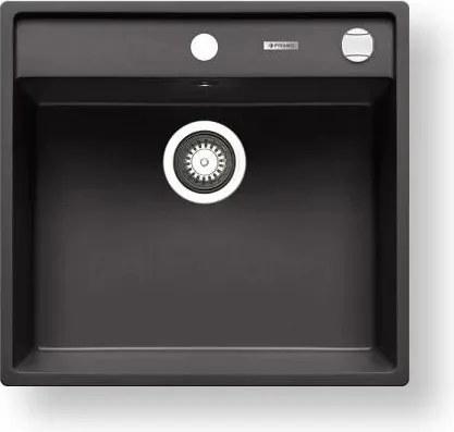 Pyramis 70168301 - Lavello da cucina CAMEA 50x53 cm granito/nero