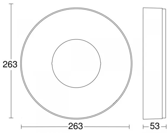 Steinel 078782 - Plafoniera LED con sensore RS 200 SC LED/17,1W/230V IP54