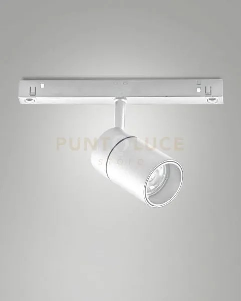 Ermes spot 48v bianco 3000k 815lm 10w per sistema binario 14°on/off
